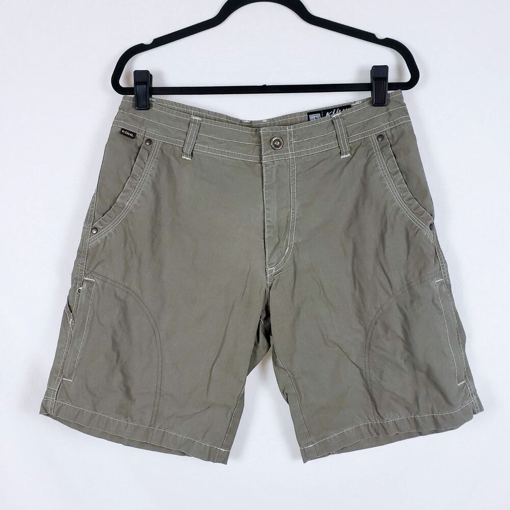 Kuhl Vintage Patina Dye Shorts Mens 32 Brown Camping Gorpcore Outdoor Hiking